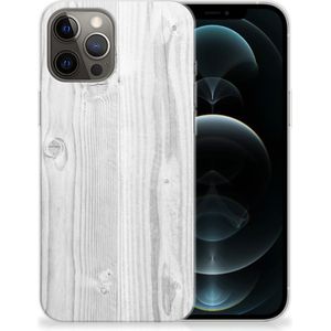 iPhone 12 Pro Max Bumper Hoesje White Wood