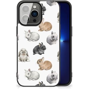 Dierenprint Telefoonhoesje voor iPhone 13 Pro Konijntjes