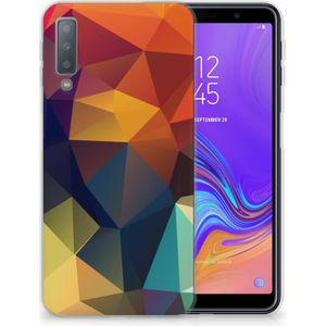 Samsung Galaxy A7 (2018) TPU Hoesje Polygon Color