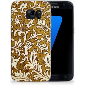 Siliconen Hoesje Samsung Galaxy S7 Barok Goud