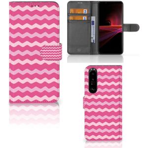 Sony Xperia 1 III Telefoon Hoesje Waves Pink