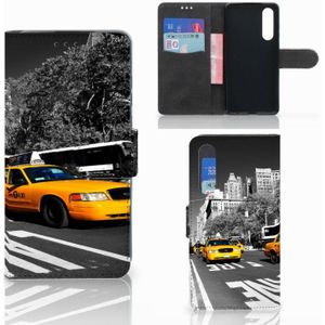 Huawei P30 Flip Cover New York Taxi