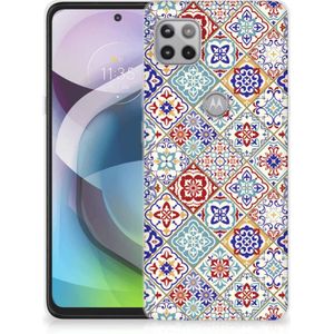 Motorola Moto G 5G TPU Siliconen Hoesje Tiles Color