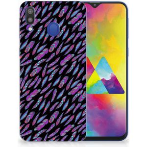 Samsung Galaxy M20 (Power) TPU bumper Feathers Color