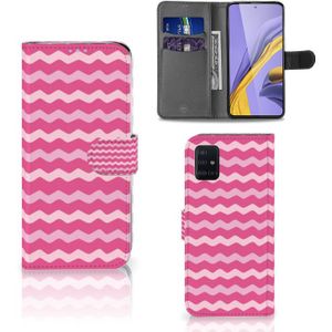 Samsung Galaxy A51 Telefoon Hoesje Waves Pink