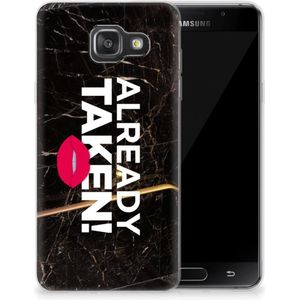 Samsung Galaxy A3 2016 Siliconen hoesje met naam Already Taken Black