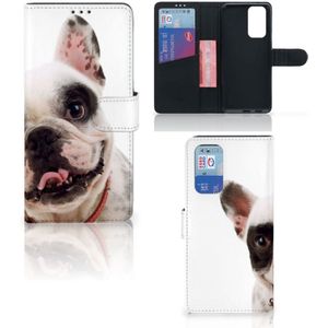 OnePlus 9 Pro Telefoonhoesje met Pasjes Franse Bulldog