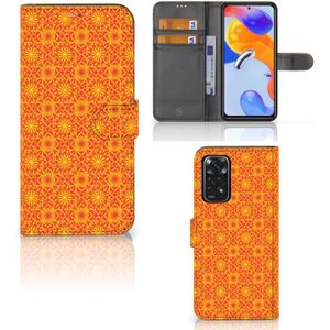 Xiaomi Redmi Note 11 Pro 5G/4G Telefoon Hoesje Batik Oranje
