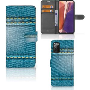 Samsung Galaxy Note 20 Wallet Case met Pasjes Jeans