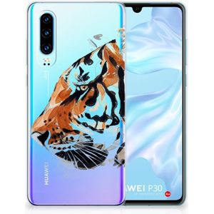 Hoesje maken Huawei P30 Watercolor Tiger