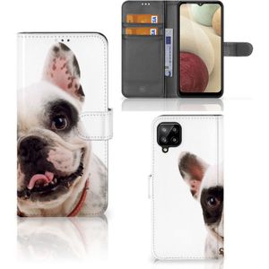 Samsung Galaxy A12 Telefoonhoesje met Pasjes Franse Bulldog