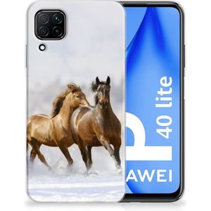 Huawei P40 Lite TPU Hoesje Paarden
