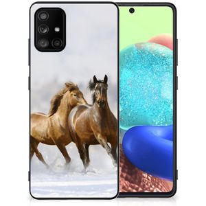 Samsung Galaxy A71 Dierenprint Telefoonhoesje Paarden