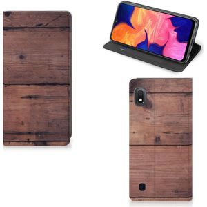 Samsung Galaxy A10 Book Wallet Case Old Wood