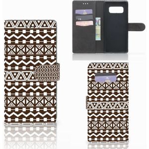 Samsung Galaxy Note 8 Telefoon Hoesje Aztec Brown