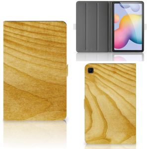 Samsung Galaxy Tab S6 Lite | S6 Lite (2022) Tablet Book Cover Licht Hout