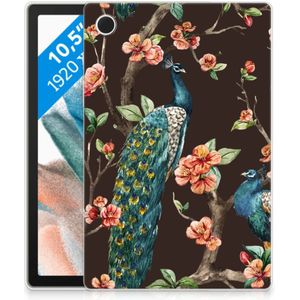 Samsung Galaxy Tab A8 2021/2022 Back Case Pauw met Bloemen