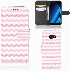 Samsung Galaxy A5 2017 Telefoon Hoesje Waves Roze