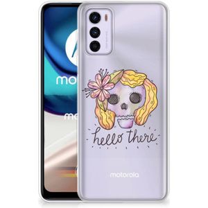 Silicone Back Case Motorola Moto G42 Boho Skull