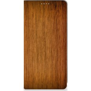 Samsung Galaxy A71 Book Wallet Case Donker Hout