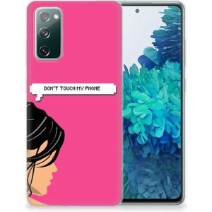 Samsung Galaxy S20 FE Silicone-hoesje Woman Don't Touch My Phone