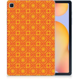 Samsung Galaxy Tab S6 Lite | S6 Lite (2022) Hippe Hoes Batik Oranje