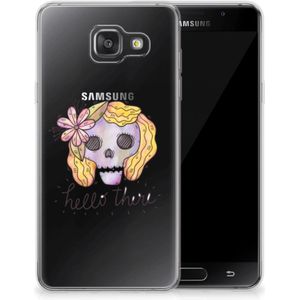 Silicone Back Case Samsung Galaxy A3 2016 Boho Skull