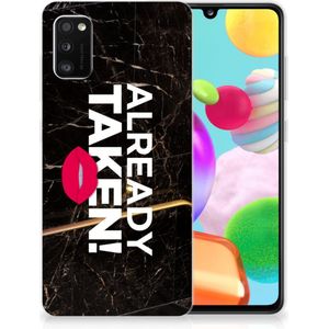 Samsung Galaxy A41 Siliconen hoesje met naam Already Taken Black