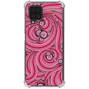 Samsung Galaxy A12 Back Cover Swirl Pink
