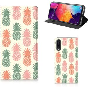 Samsung Galaxy A50 Flip Style Cover Ananas