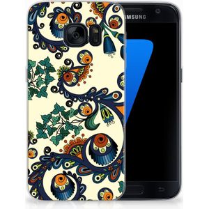 Siliconen Hoesje Samsung Galaxy S7 Barok Flower