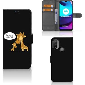 Motorola Moto E20 | E30 | E40 Leuk Hoesje Giraffe