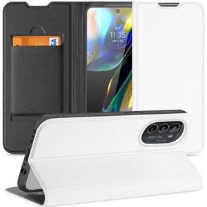 Hoesje Motorola Moto G52 | Moto G82 Bookcase Wit met Pashouder en Standaard