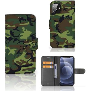 Apple iPhone 12 Mini Telefoon Hoesje Army Dark