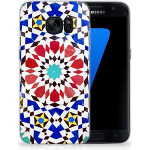 Samsung Galaxy S7 TPU Siliconen Hoesje Mozaïek