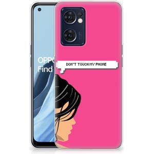 OPPO Reno 7 5G | Find X5 Lite Silicone-hoesje Woman Don't Touch My Phone