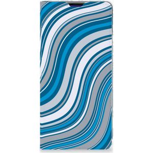 Samsung Galaxy S10 Plus Hoesje met Magneet Waves Blue