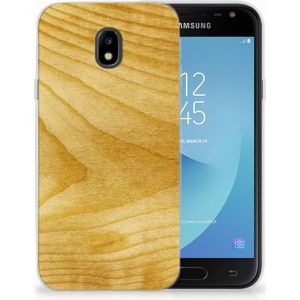 Samsung Galaxy J3 2017 Bumper Hoesje Licht Hout