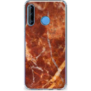 Huawei P30 Lite Anti-Shock Hoesje Marmer Bruin