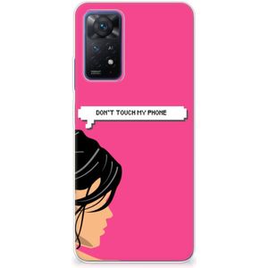 Xiaomi Redmi Note 11 Pro 5G Silicone-hoesje Woman Don't Touch My Phone