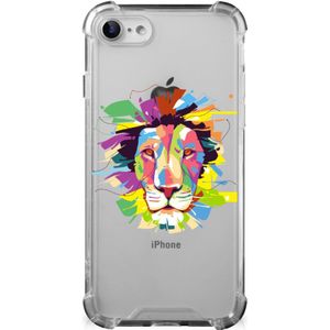 iPhone SE 2022/2020 | iPhone 8/7 Stevig Bumper Hoesje Lion Color