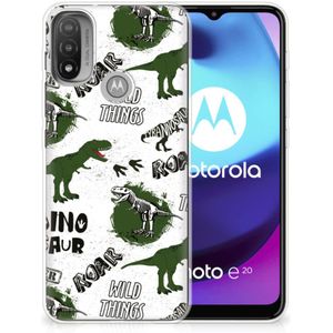 TPU Hoesje voor Motorola Moto E20 | E40 Dinosaurus