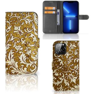 Wallet Case iPhone 13 Pro Max Barok Goud