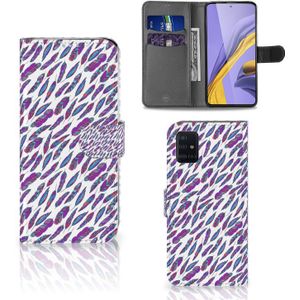 Samsung Galaxy A51 Telefoon Hoesje Feathers Color