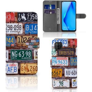 Huawei P40 Lite Telefoonhoesje met foto Kentekenplaten