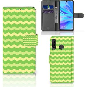 Huawei P30 Lite (2020) Telefoon Hoesje Waves Green
