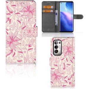 OPPO Find X3 Neo 5G Hoesje Pink Flowers