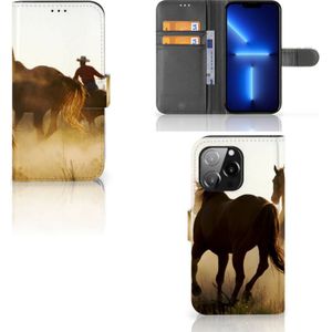 iPhone 13 Pro Telefoonhoesje met Pasjes Design Cowboy