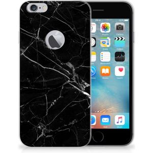 Apple iPhone 6 Plus | 6s Plus TPU Siliconen Hoesje Marmer Zwart - Origineel Cadeau Vader
