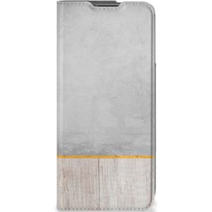 OnePlus Nord CE 2 5G Book Wallet Case Wood Concrete